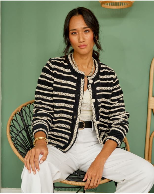 Polin et moi μαύρος αιχμές ζακέτας μαρα είδη ένδυσης 8DX0F359