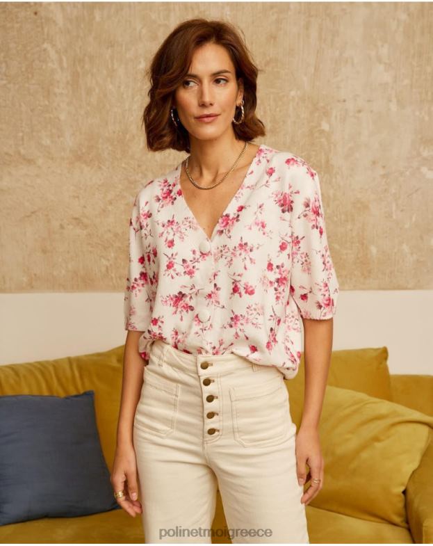 Polin et moi τριαντάφυλλο φλοράλ ζακέτα famara είδη ένδυσης 8DX0F352