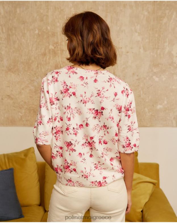 Polin et moi τριαντάφυλλο φλοράλ ζακέτα famara είδη ένδυσης 8DX0F352