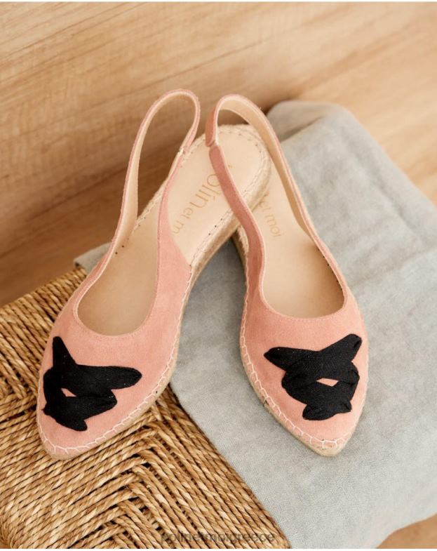 Polin et moi τριαντάφυλλο εσπαντρίγια χιαστί μαλόρι είδη υπόδησης 8DX0F426