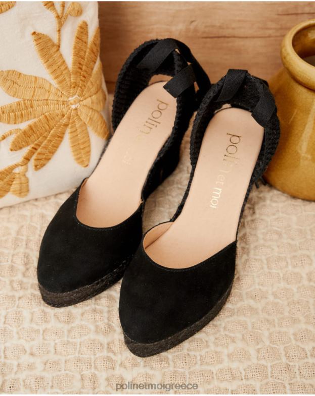 Polin et moi μαύρος εσπαντρίγιες κορδέλες εστέρας είδη υπόδησης 8DX0F466