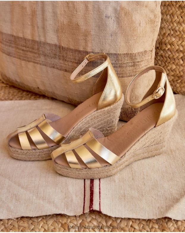 Polin et moi χρυσός/πλατίνα crabeater espadrille tatianna είδη υπόδησης 8DX0F413