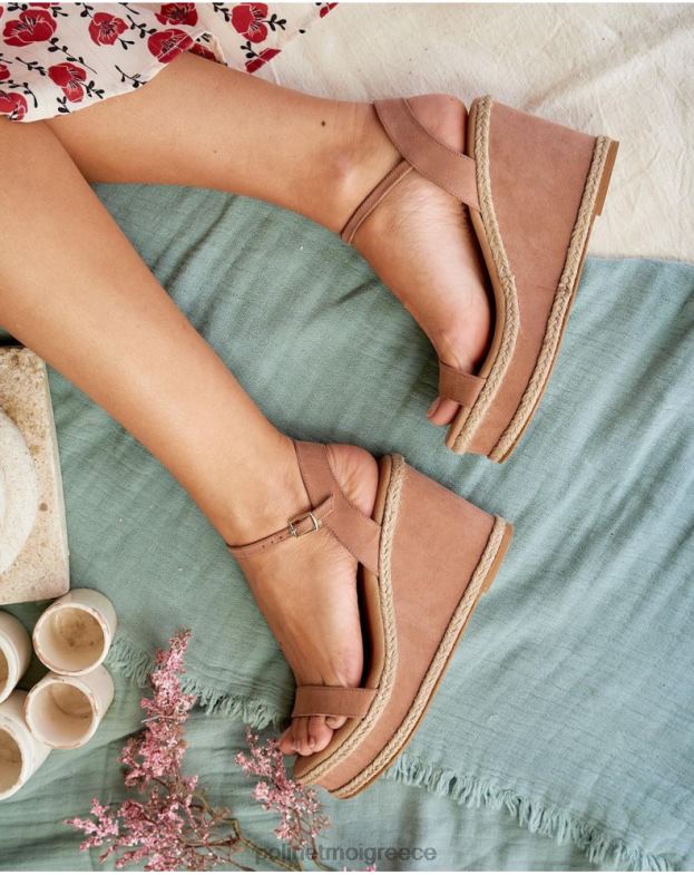 Polin et moi τριαντάφυλλο Χίνγκα με επένδυση σανδάλι είδη υπόδησης 8DX0F437