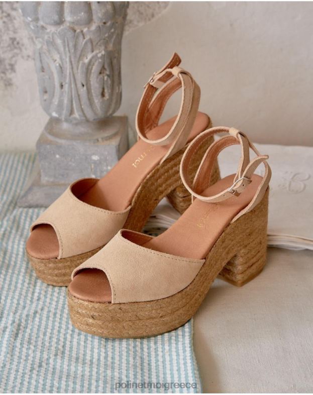 Polin et moi άμμος σανδάλια πλατφόρμα arina είδη υπόδησης 8DX0F410