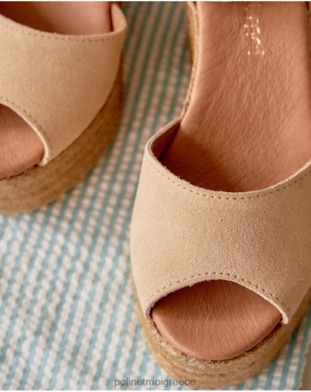 Polin et moi άμμος σανδάλια πλατφόρμα arina είδη υπόδησης 8DX0F410