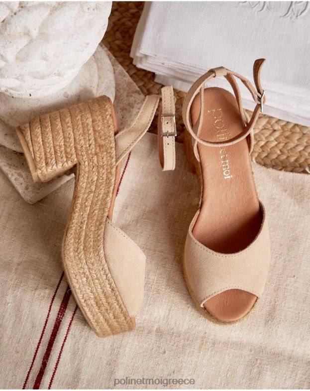 Polin et moi άμμος σανδάλια πλατφόρμα arina είδη υπόδησης 8DX0F410