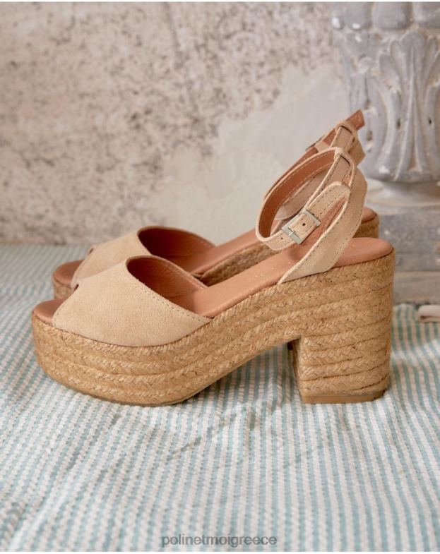 Polin et moi άμμος σανδάλια πλατφόρμα arina είδη υπόδησης 8DX0F410