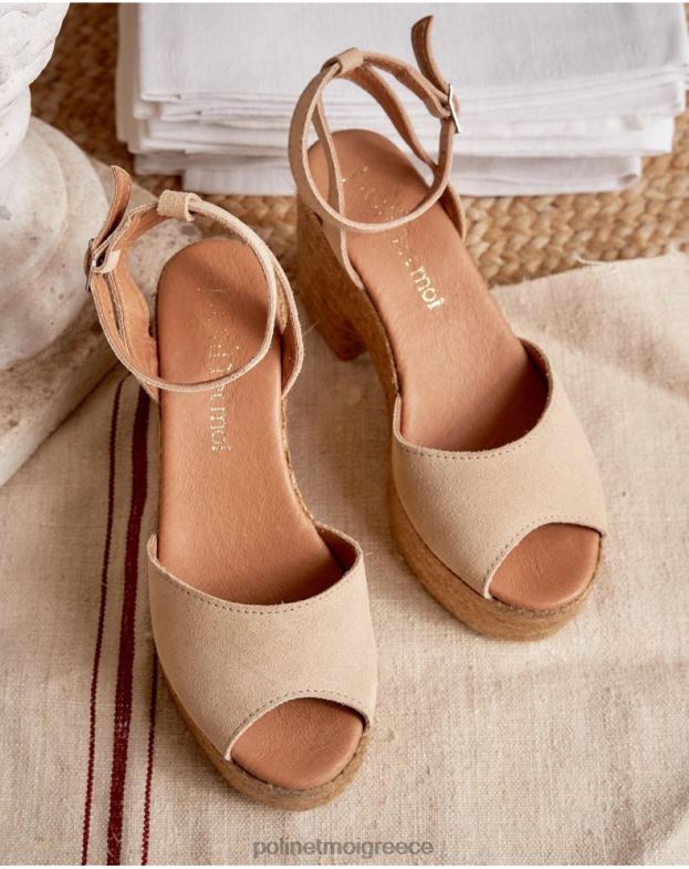 Polin et moi άμμος σανδάλια πλατφόρμα arina είδη υπόδησης 8DX0F410