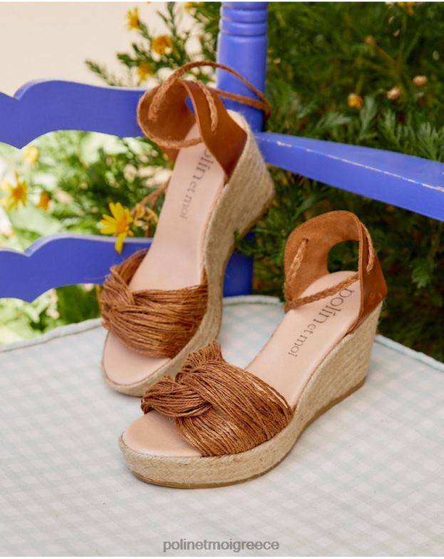 Polin et moi δέρμα σταυρός σανδάλι yvone είδη υπόδησης 8DX0F507